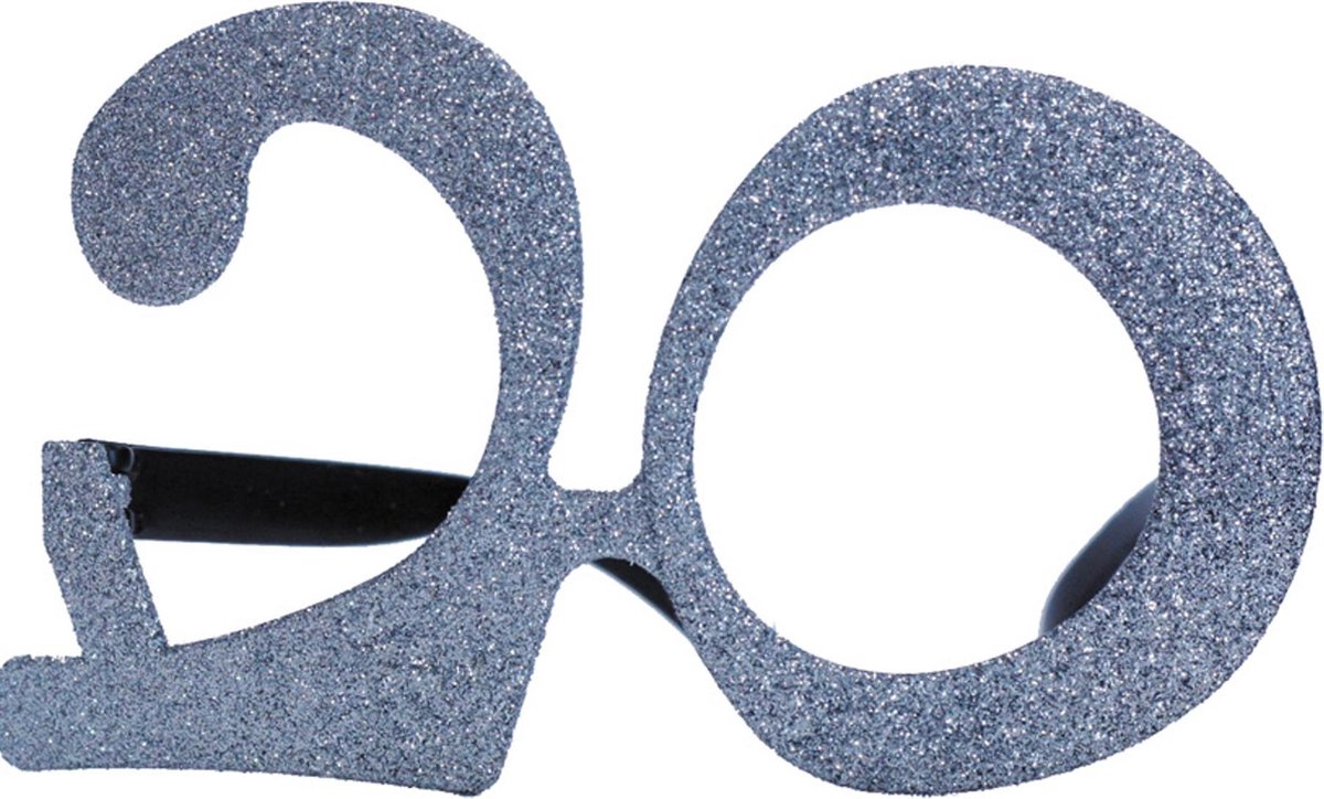 PARTYPRO - 20 jaar glitter bril