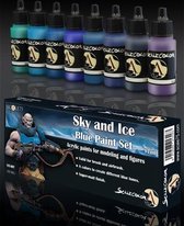 Sky and Ice - Blue Paint Set - 8 kleuren - 17ml - SSE-007