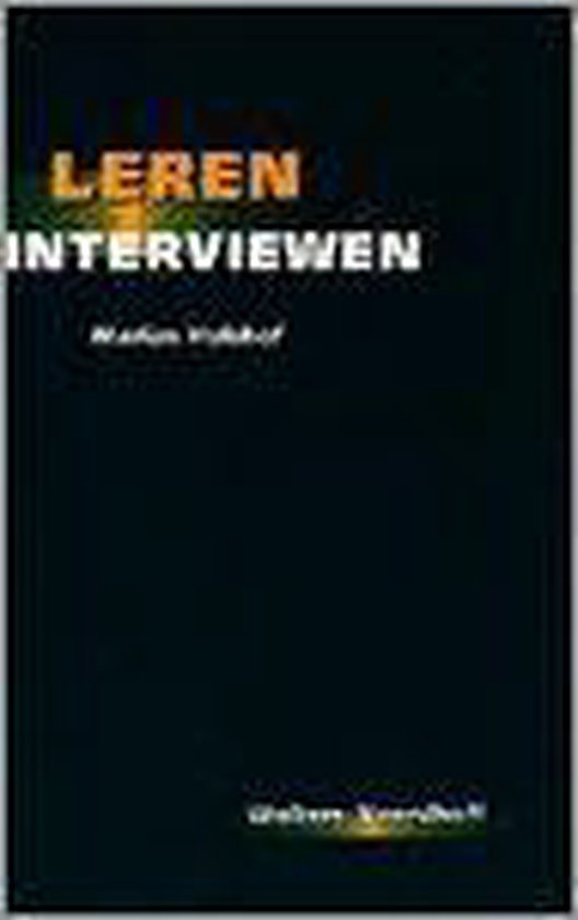 Leren interviewen - cover