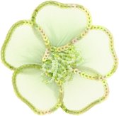 Behave® Broche bloem groen 9 cm