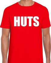 HUTS heren T-shirt rood XL