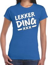 Lekker Ding fun t-shirt blauw dames XS