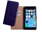 Luxury PU Leather Flip Case With Wallet & Stand Function Paars Purple voor Apple iPhone 7 Plus