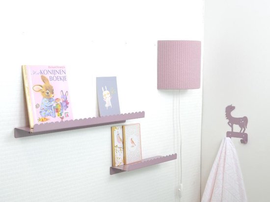 Bol Com Wandplank Kinderkamer Paars Metaal Wandplank Paars Eina Design
