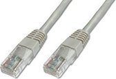 Digitus Patch Cable, UTP, CAT5E 15.0m netwerkkabel 15 m Grijs