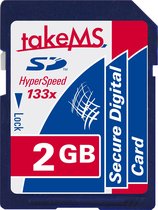 takeMS 2GB HighSpeed 133x SD flashgeheugen