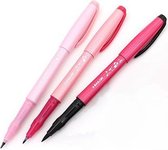 Sailor Fude Nagomi Brush Pennen Set van 3 - Ryofuka Model - Fine, Extra Fine & Medium verpakt in een Handige Zipperbag