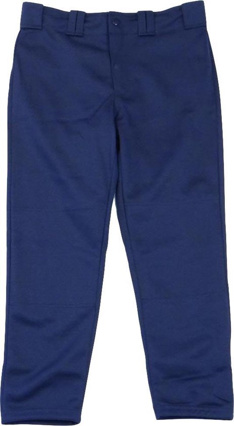 TMMG Heren Relaxed Fit Nylon Honkbal Broek Open Pijp - Navy - Medium/32