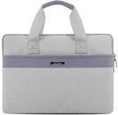 SHINLEE Oxford stoffen Laptop Tas met Schouderriem 13-inch 900D Oxford Doek - Zilvergrijs