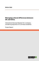Managing cultural differences between UK and China