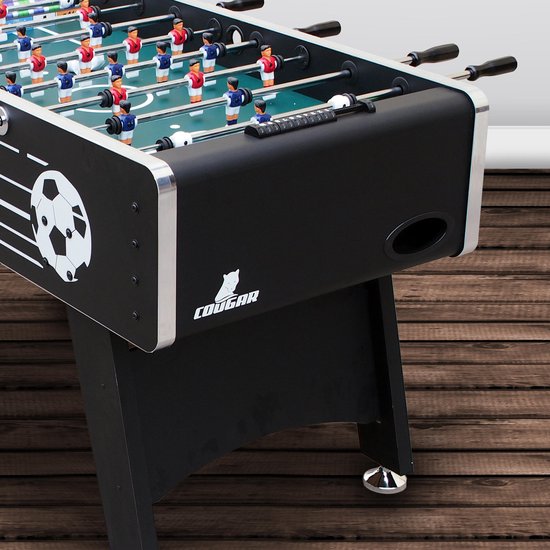 Table De Babyfoot Cougar Arena Blanc – Jeu De Football De Table Intérieur Avec 4 Balles Et Compteur De Points