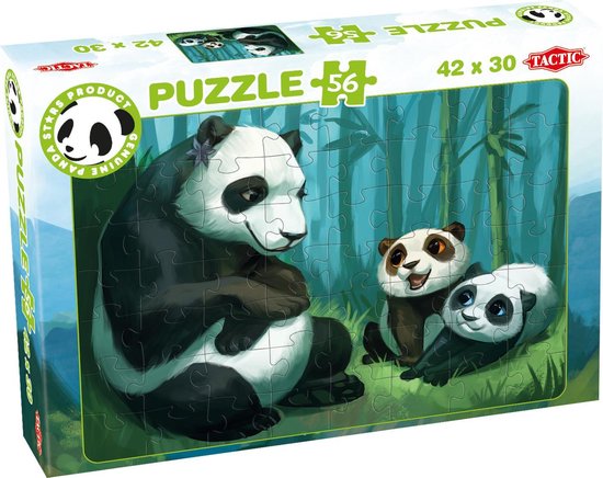 Foto: Panda stars puzzel buddies 56 stukjes