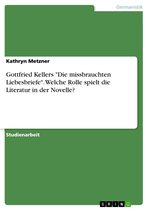 Gottfried Kellers 'Die missbrauchten Liebesbriefe'. Welche Rolle spielt die Literatur in der Novelle?