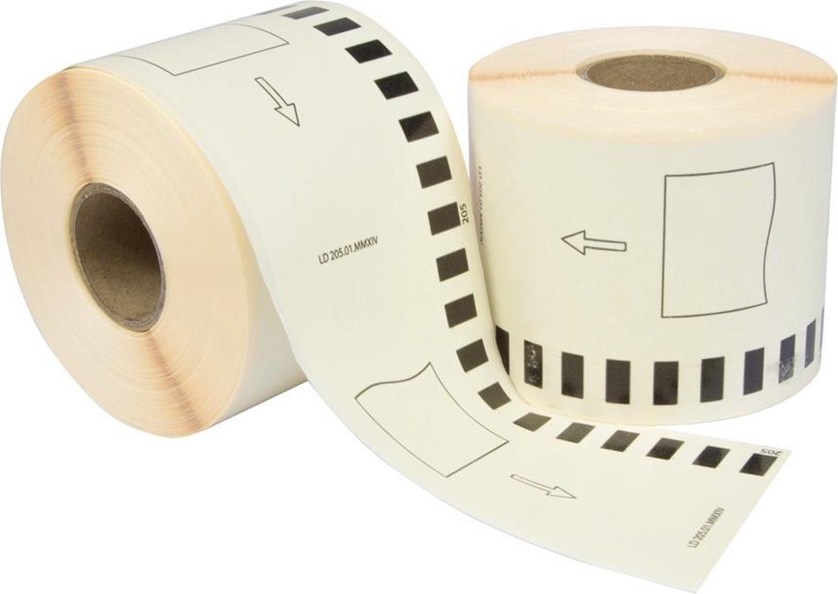 12x Brother DK-44205 compatible labels 62mm x 3048 meter