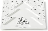 Let It Snow Christmas Tree Plate
