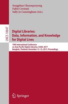 Lecture Notes in Computer Science 10647 - Digital Libraries: Data, Information, and Knowledge for Digital Lives