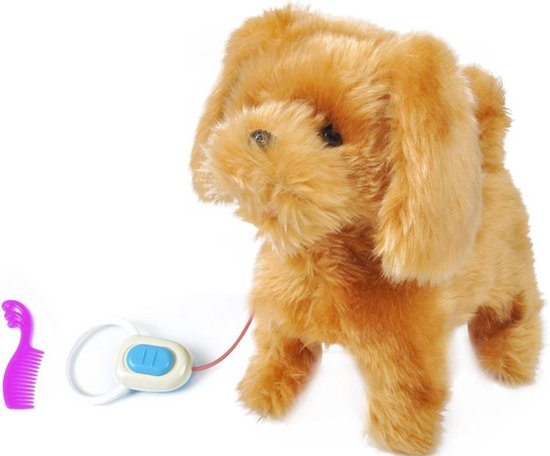 Zwembad aspect schreeuw Interactieve Puppy Hond - Pluche Robot Hond Speelgoed - Speelgoedhondje Met  Geluid | bol.com