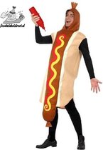 "Hotdog-kostuum voor volwassenen - Verkleedkleding - One size"