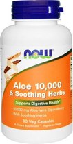 Aloe 10.000 & Soothing Herbs (90 Vegetarian Capsules) - Now Foods