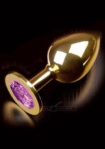 Dolce Piccante Buttplug Jewellery Gold Large Purple - goudkleurig