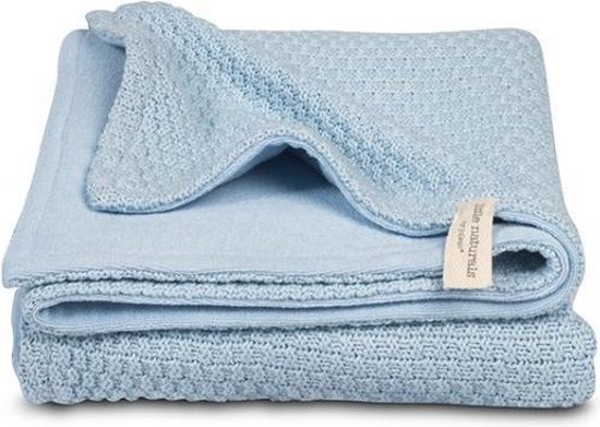 jurk gezond verstand sticker Jollein Deken Little Naturals Drops 4-seizoenen 100x150 cm - Blauw | bol.com