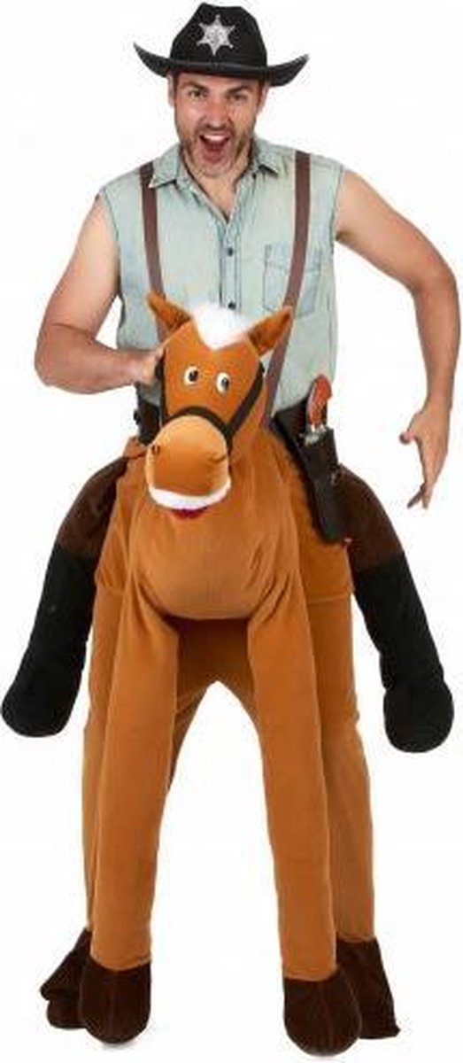 Zhenjiang Lian Yew Man op de rug van een paard outfit voor