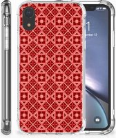 Geschikt voor iPhone Xr TPU-siliconen Hoesje Batik Red