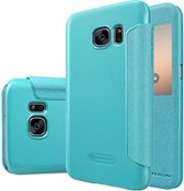 Nillkin - Samsung Galaxy S7 Cover - Leather Case Sparkle Series Window View Blauw