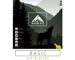 Puur Fit Basic - Hondenvoer - Kip & Rijst - 12 kilo