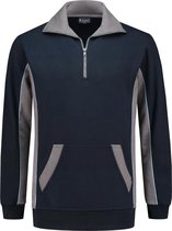 Workman Zipper Sweater Bi-Colour - 2702 navy/grijs - Maat M