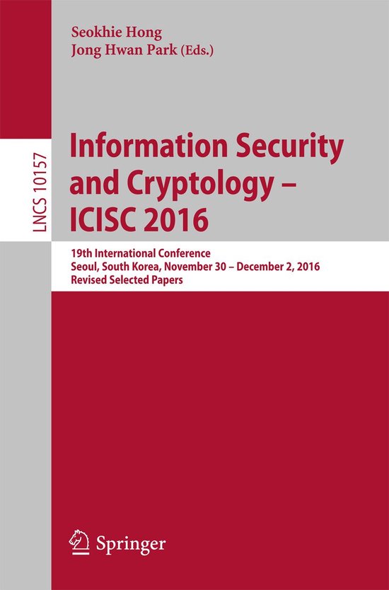 Springer Nature Proceedings Computer Science - Information S ... - cover