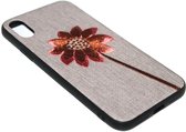 Geborduurd bloemen hoesje Geschikt voor iPhone XS / X