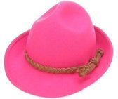 Oktoberfest hoed roze Tirol maat 57 - dames Tiroler hoedje dirndl