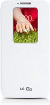 LG book case hoesje - Met venster - Wit kunststof - voor LG Optimus G2 (CCF-240GAGEUWH)