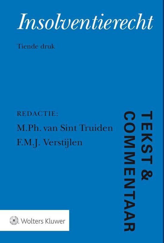 Tekst & Commentaar - Insolventierecht - cover