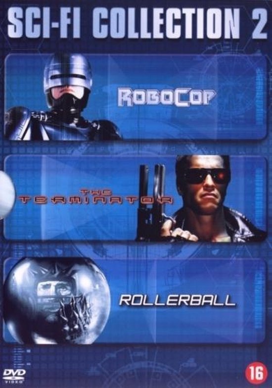 Omslag van Sci-Fi Collection 2 (Rollerball (1975) - The Terminator - Robocop)