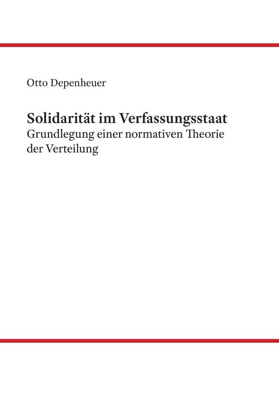 Solidarität im Verfassungsstaat - cover