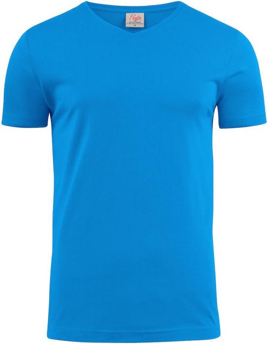 Printer T-shirt Heavy V-hals man 2264024 Oceaanblauw - maat 4XL