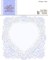 Papermania: Capsule - Lavande française - Papier dentelle (12 pièces) (PMA 160710)