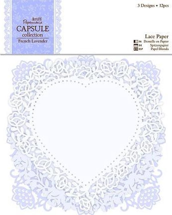 Lace Paper (12pcs) - Capsule Collection - French Lavender