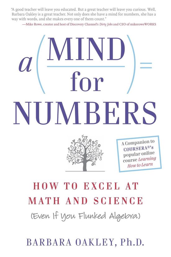 Boek cover A Mind for Numbers van Barbara Oakley (Paperback)