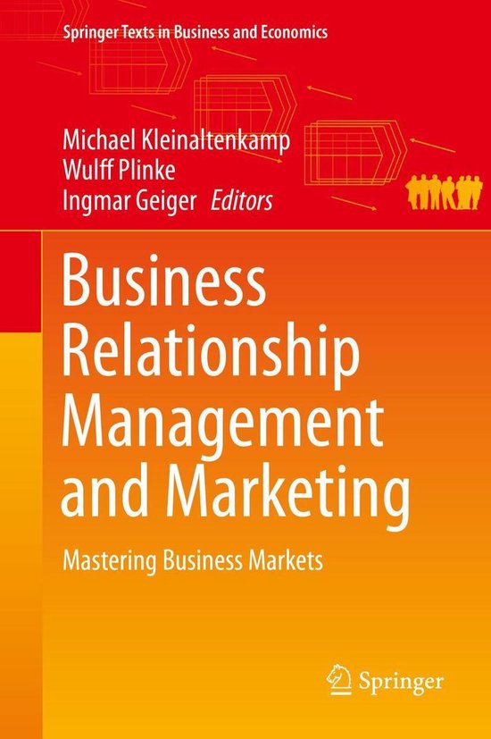 Springer Texts in Business and Economics - Business Relation ... - cover