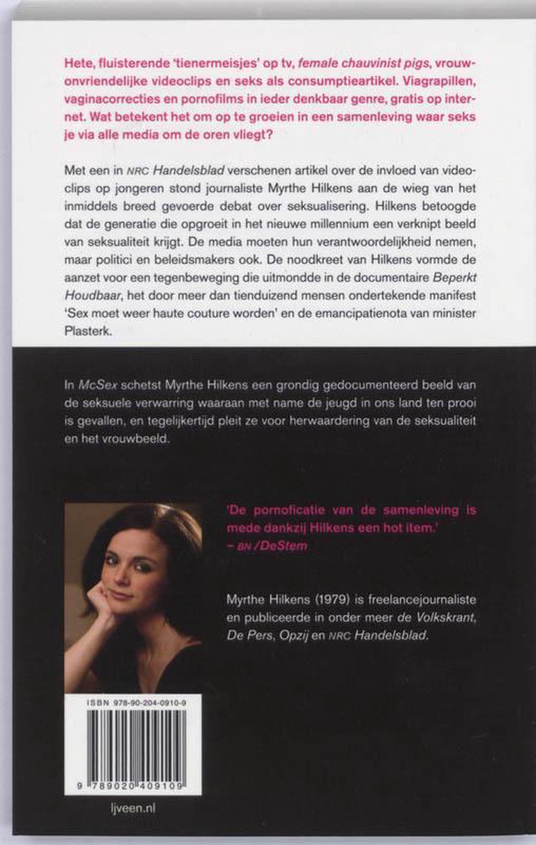 McSex, Myrthe Hilkens | 9789020409109 | Boeken | bol.com