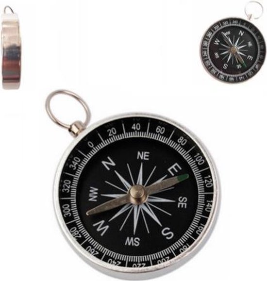 BonQ Pocket Kompas - Aluminum x 4.3 cm | bol.com