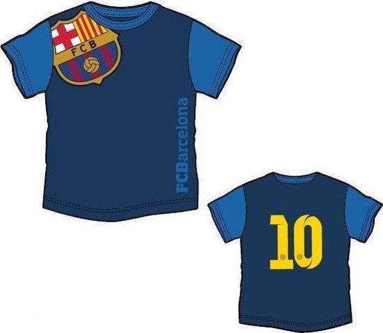 Barcelona T-shirt blauw nr. 10 maat 152/158 | bol.com
