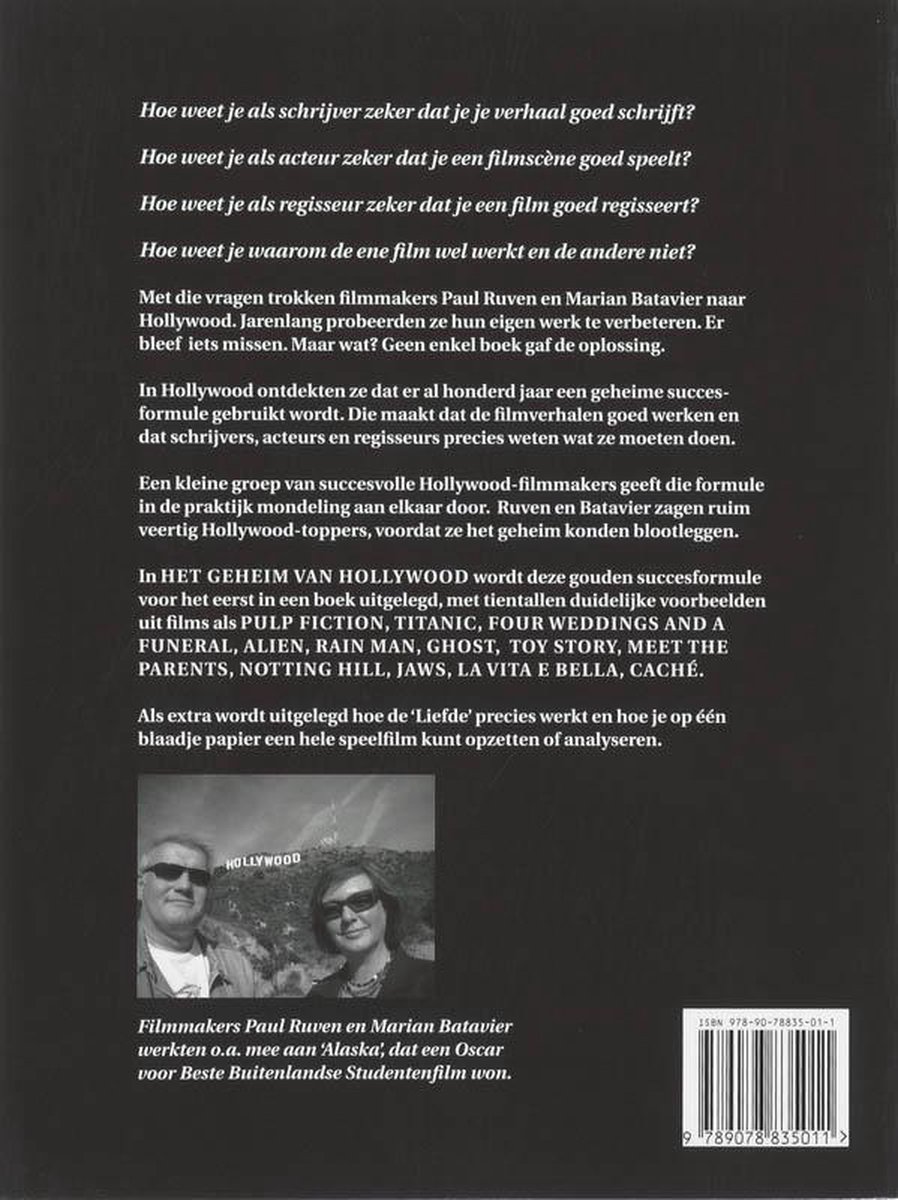 Filmmakers Paul Ruven en Marian Batavier, met de Hollywood-signaal in de achtergrond.