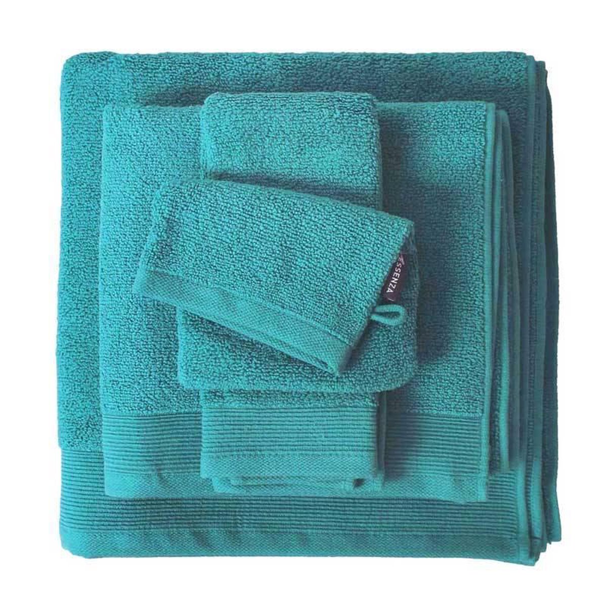 Essenza Handdoeken en washandje Pure Turquoise Handdoek | bol.com