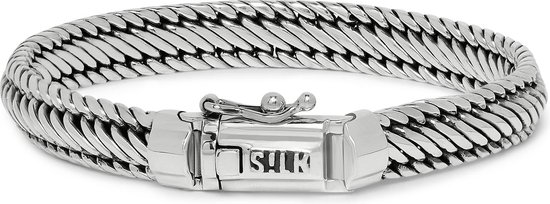 SILK Jewellery - Zilveren Armband - Weave - 743.18 - Maat 18,0