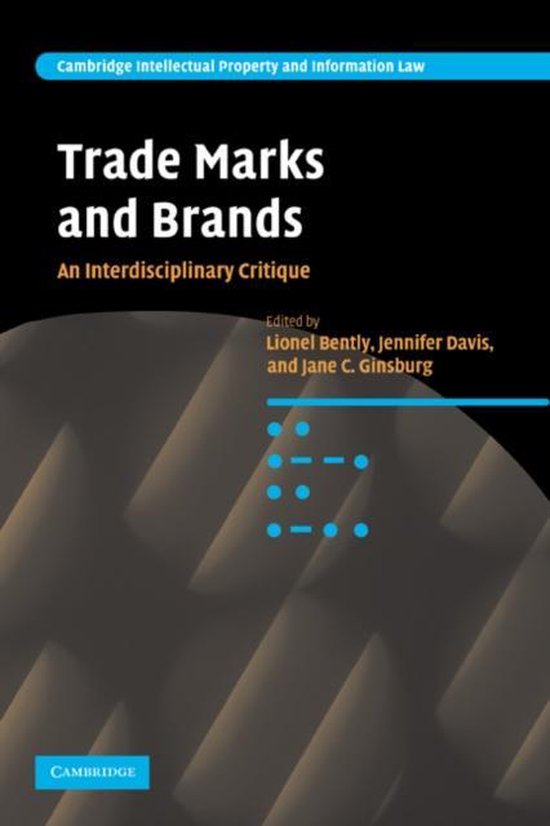 Trade Marks and Brands 9780521187923 Bently, Lionel Boeken