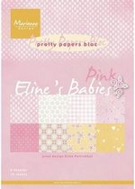 Marianne Design Paper pad Elines Babies pink
